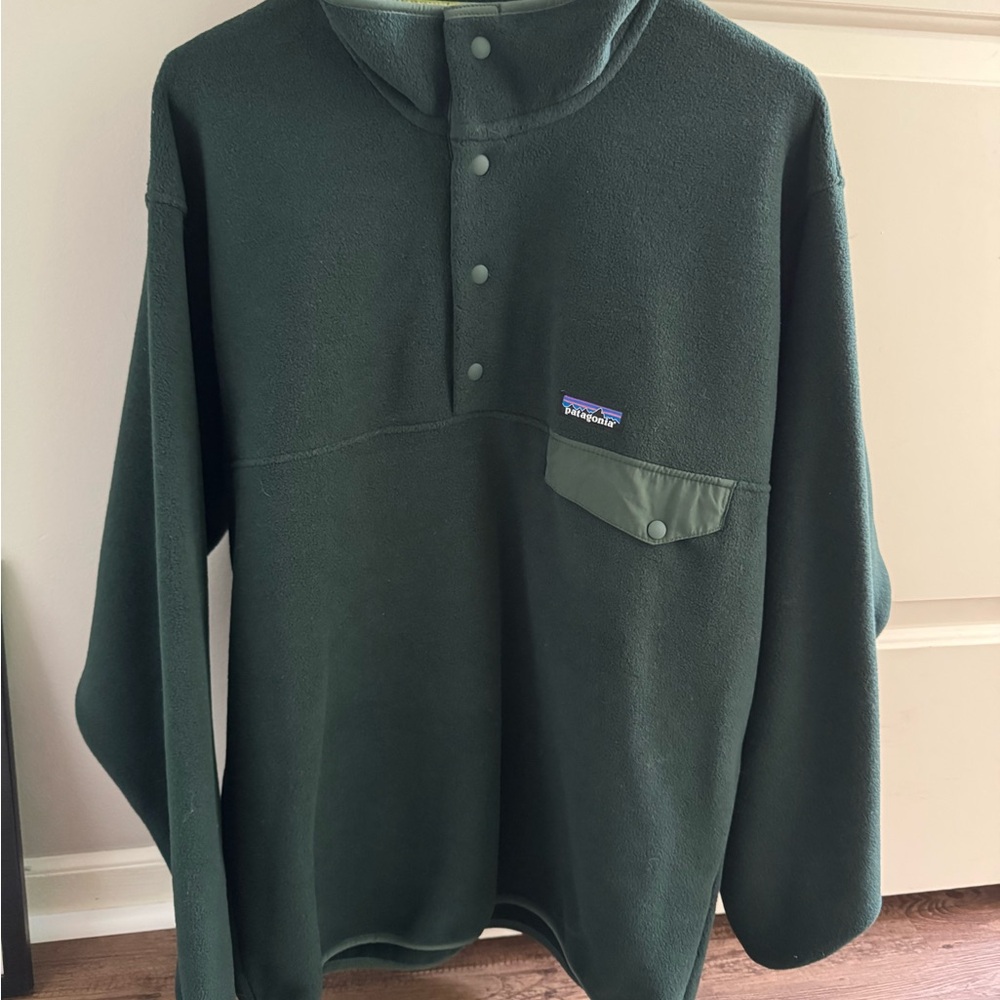 Patagonia Dark Green Fleece Pullover